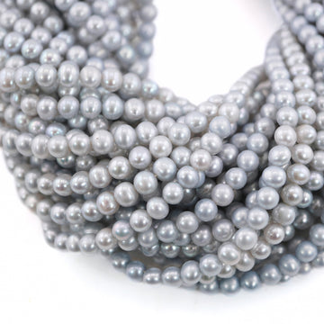 5MM pearl beads sky blue color