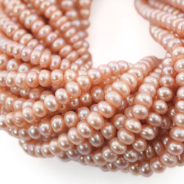 5mm peach freshwater pearls