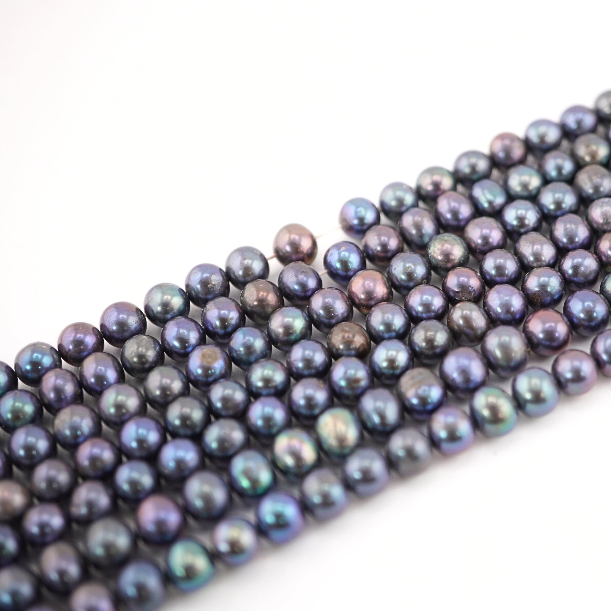 7x6 MM Near Round Freshwater Pearls for Jewelry Designs