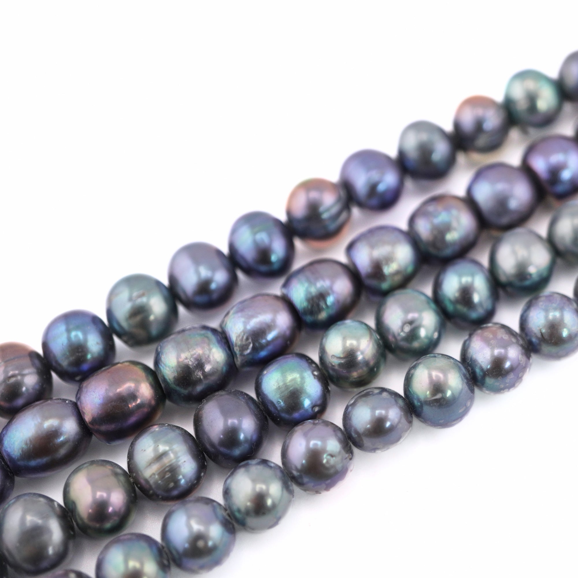8-7 MM Natural Peacock Freshwater Pearls Wholesale