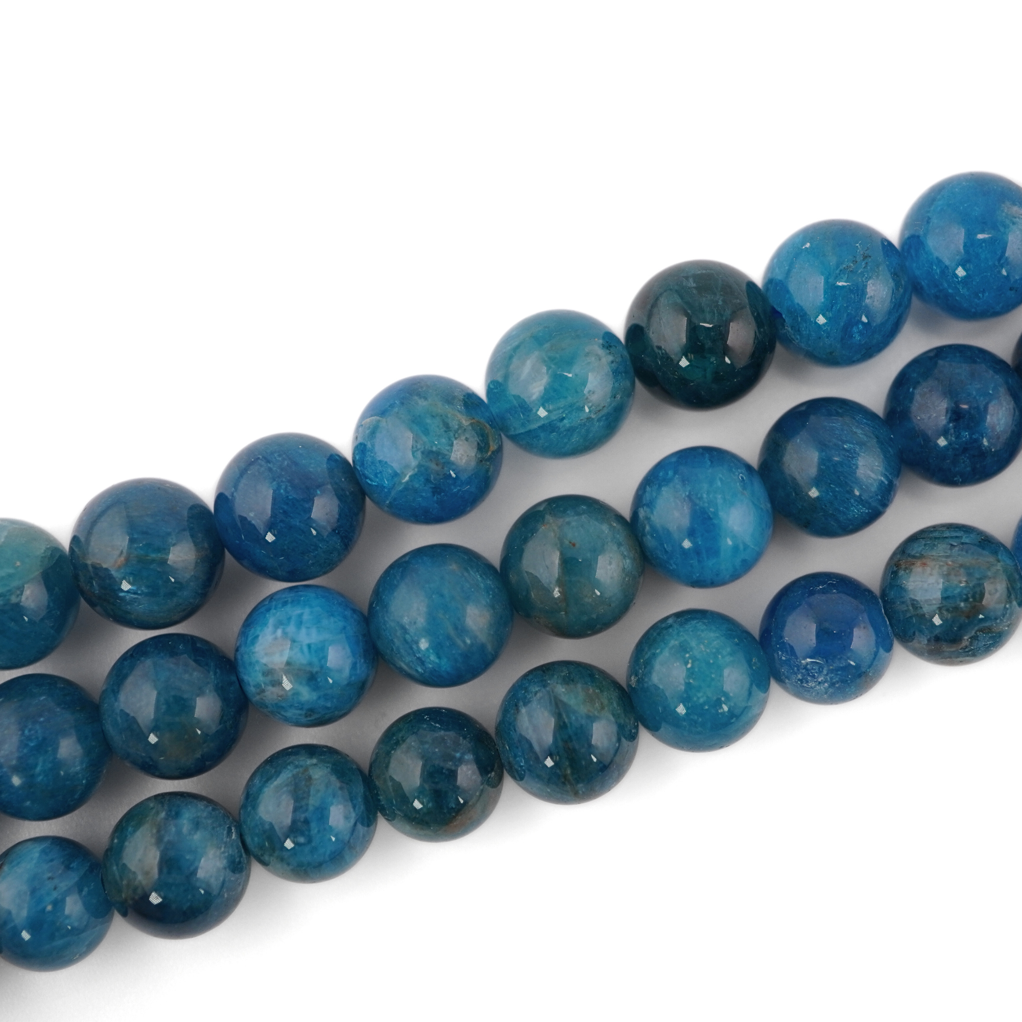 Apatite Smooth Round Shape Gemstone Strand Beads