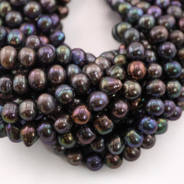 Bulk wholesale peacock pearls strand