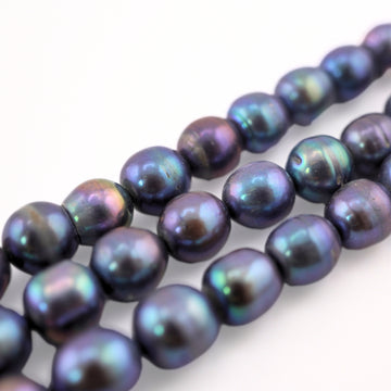 Cultured pearl beads wholesale – peacock tone