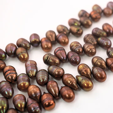 11 x 8 To 13 x 9 MM Drop Freshwater Pearls Beads
