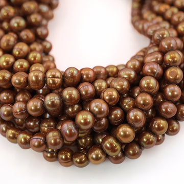 Golden Beads for Jewelry Making