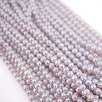 Lilac potato freshwater pearl beads