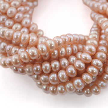 Lustrous Freshwater Peach Beads for Jewelry Making