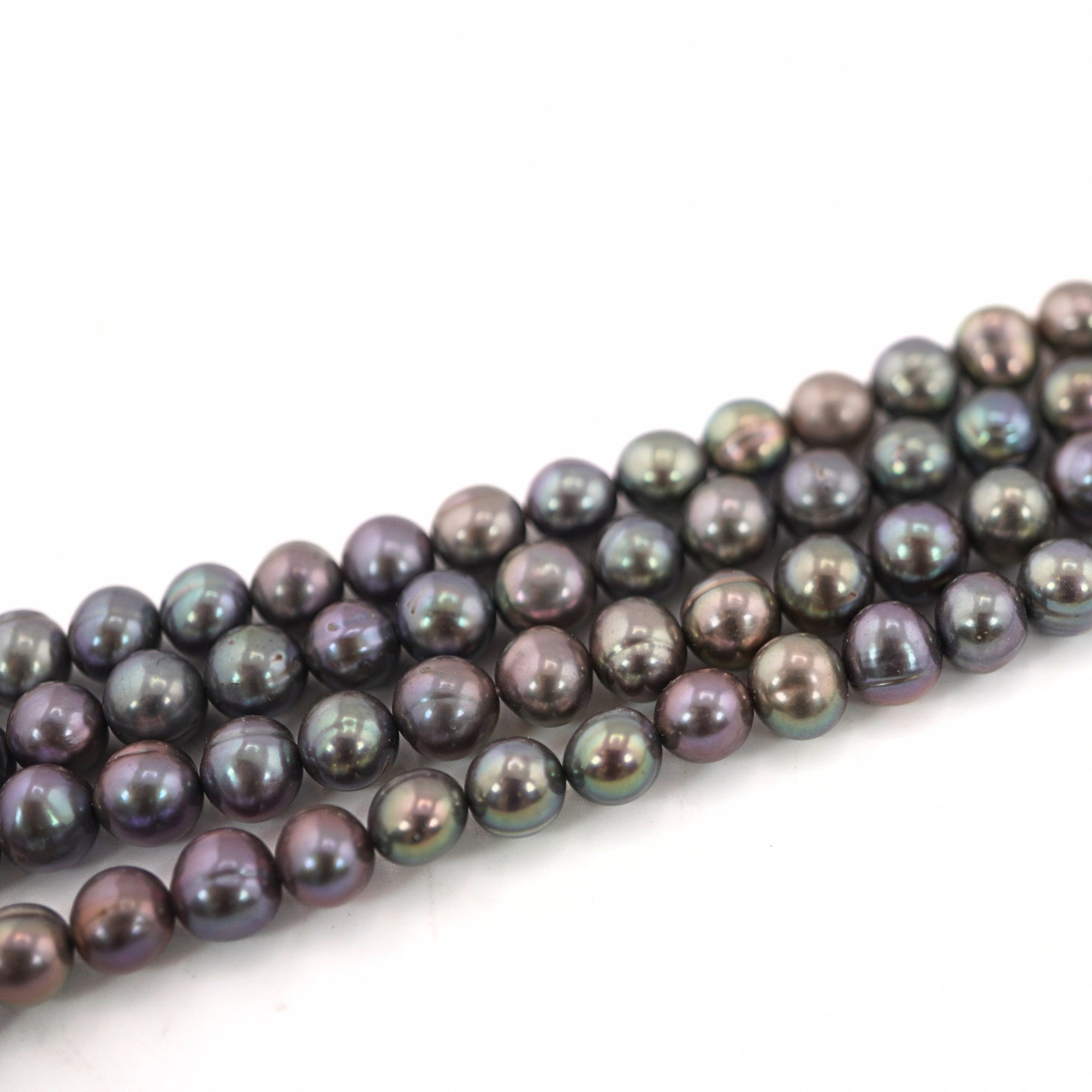 Near Round Pearl Beads for Jewelry