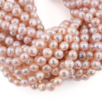 Peach Beads Freshwater Pearl Gemstone