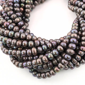Peacock Color Round Pearls