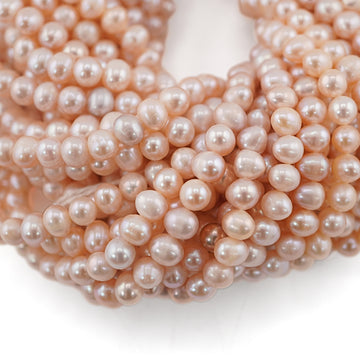 Real Freshwater Pearls Beads in Peach