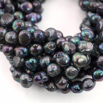 Vibrant Iridescent Baroque Pearls Beads