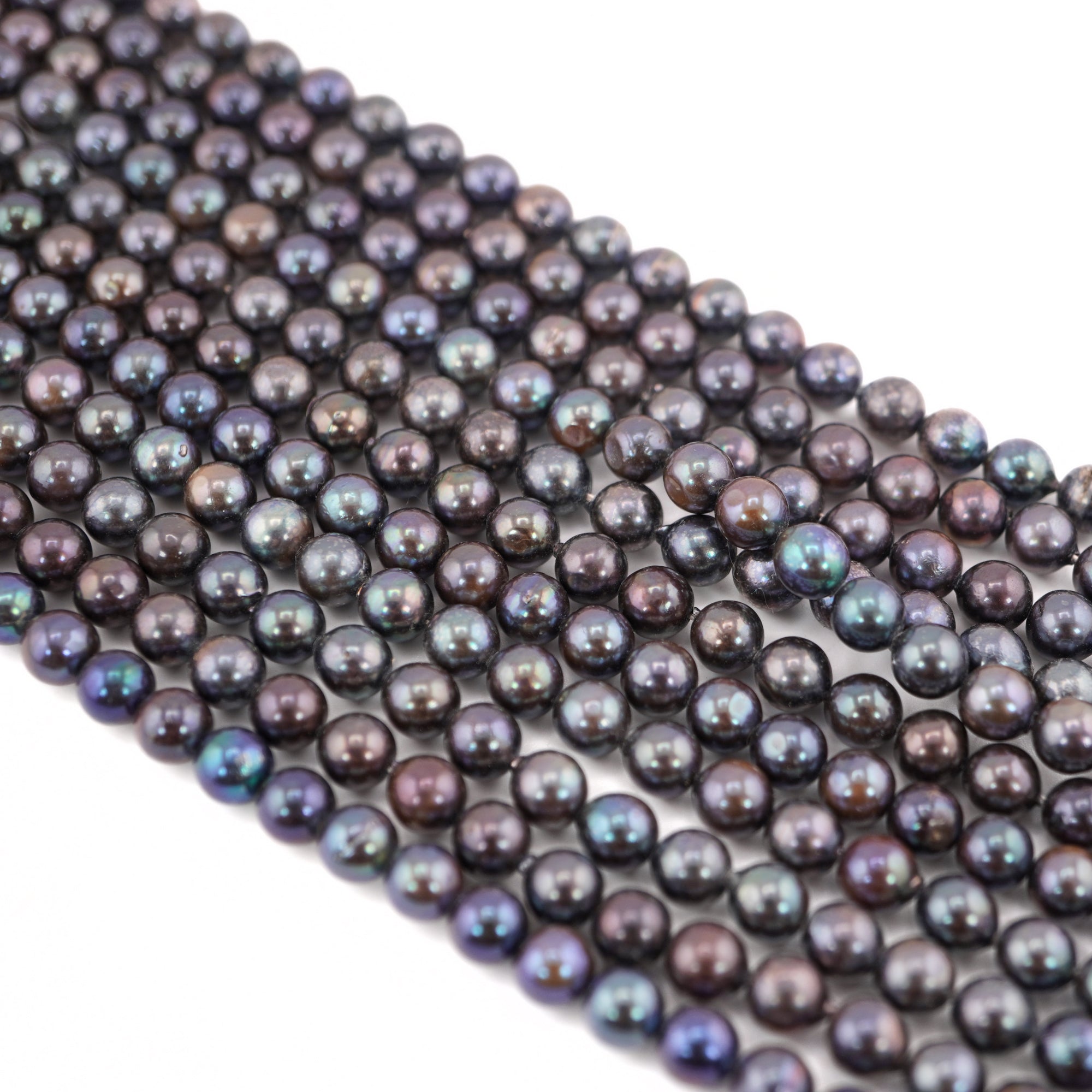 peacock beads round for jewelry