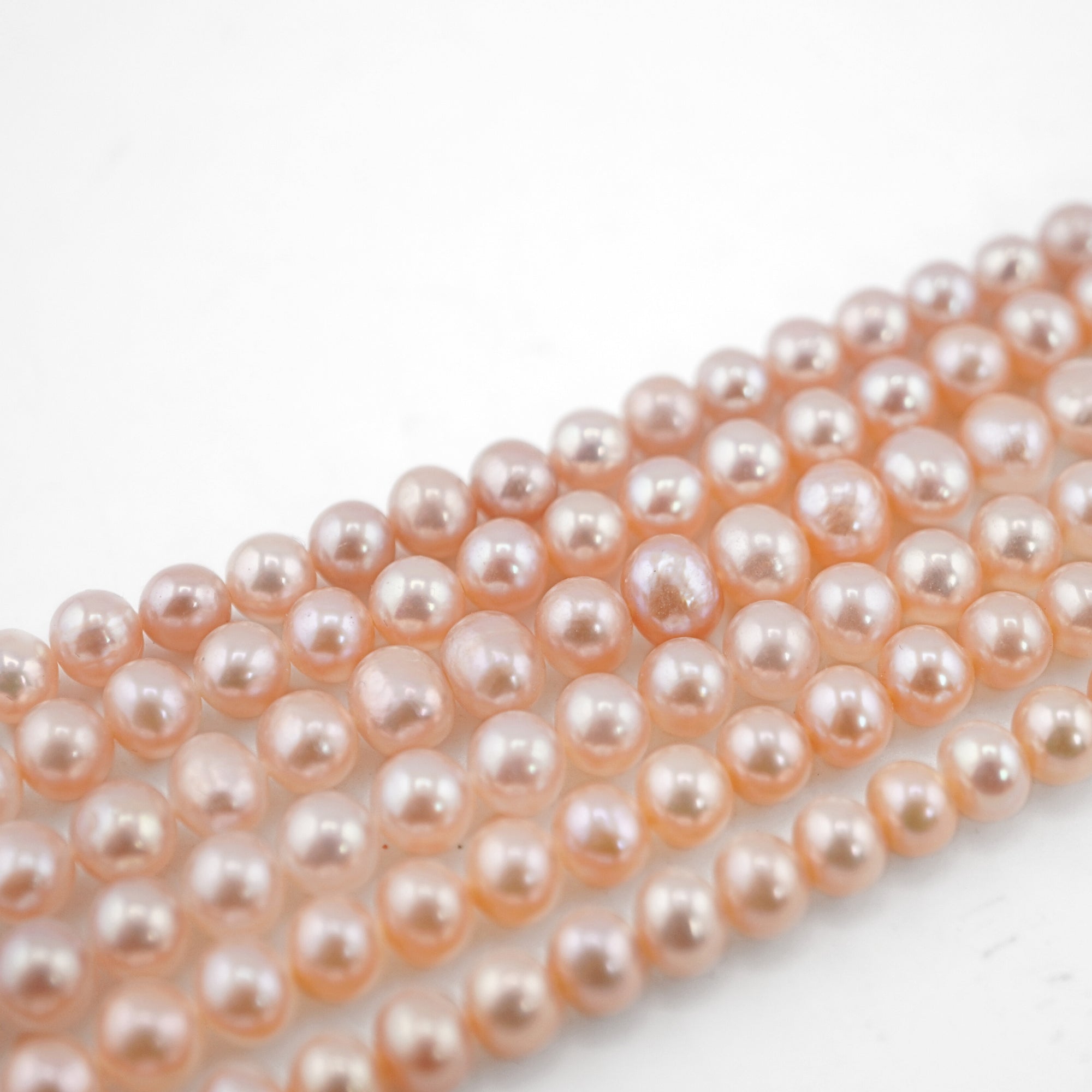 quality freshwater peach pearls