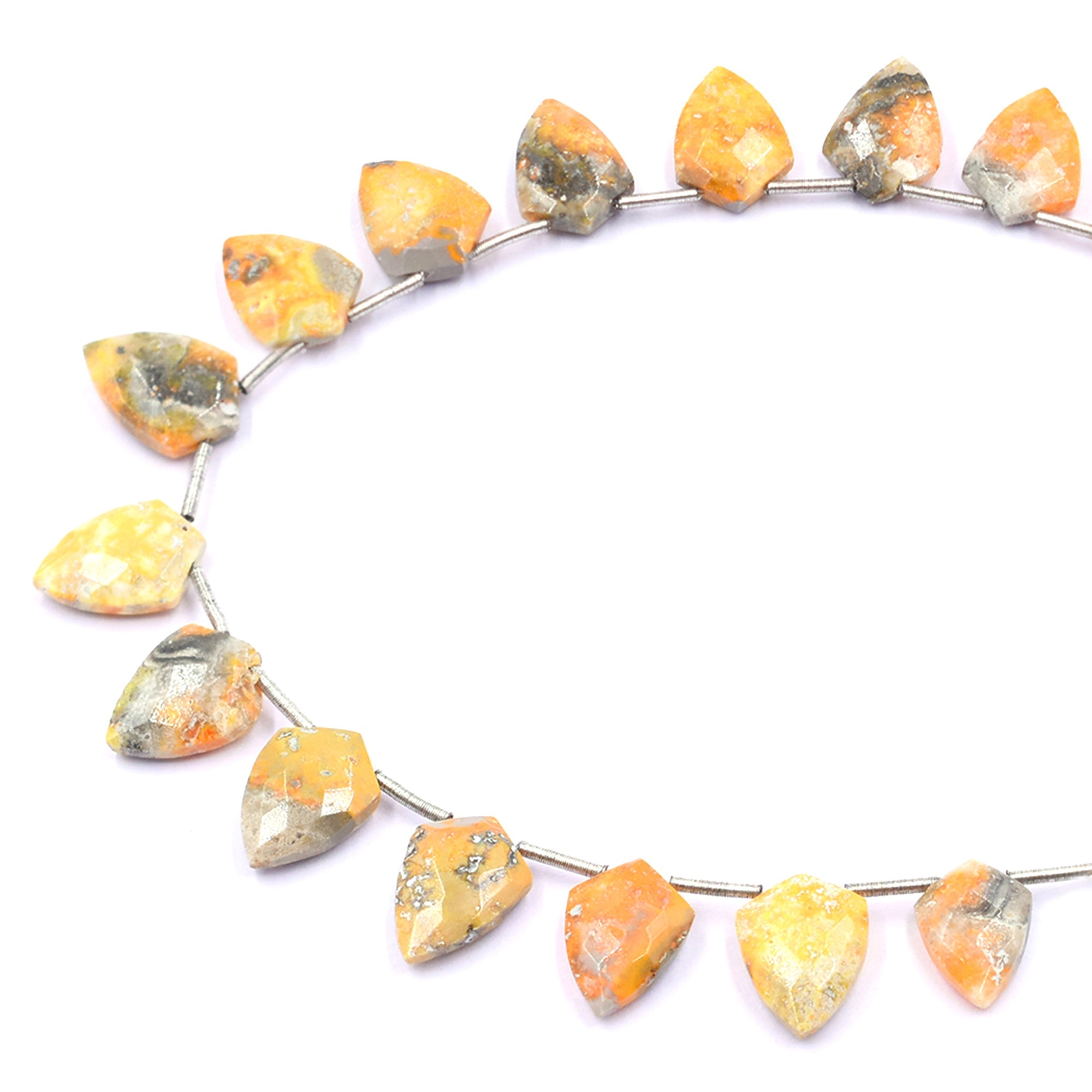 Bumble Bee Jasper Gem Stone Bead