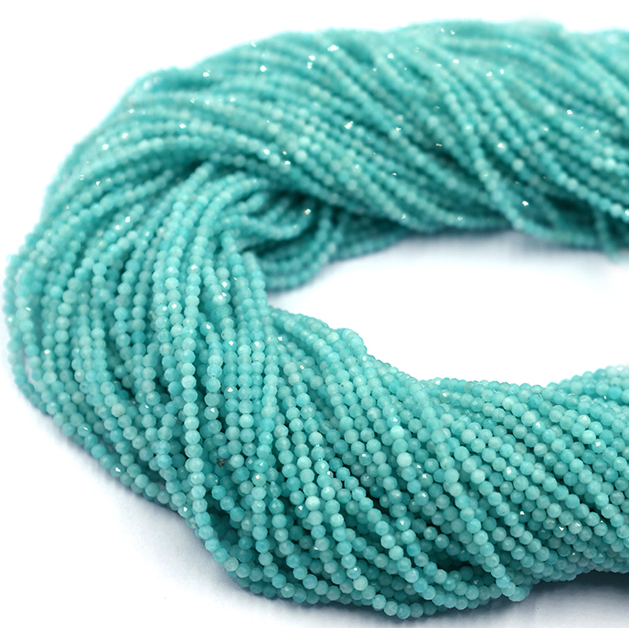 Natural Amazonite Gemstone Beads & Strands