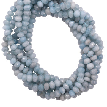 Real Natural Aquamarine Beads Strands
