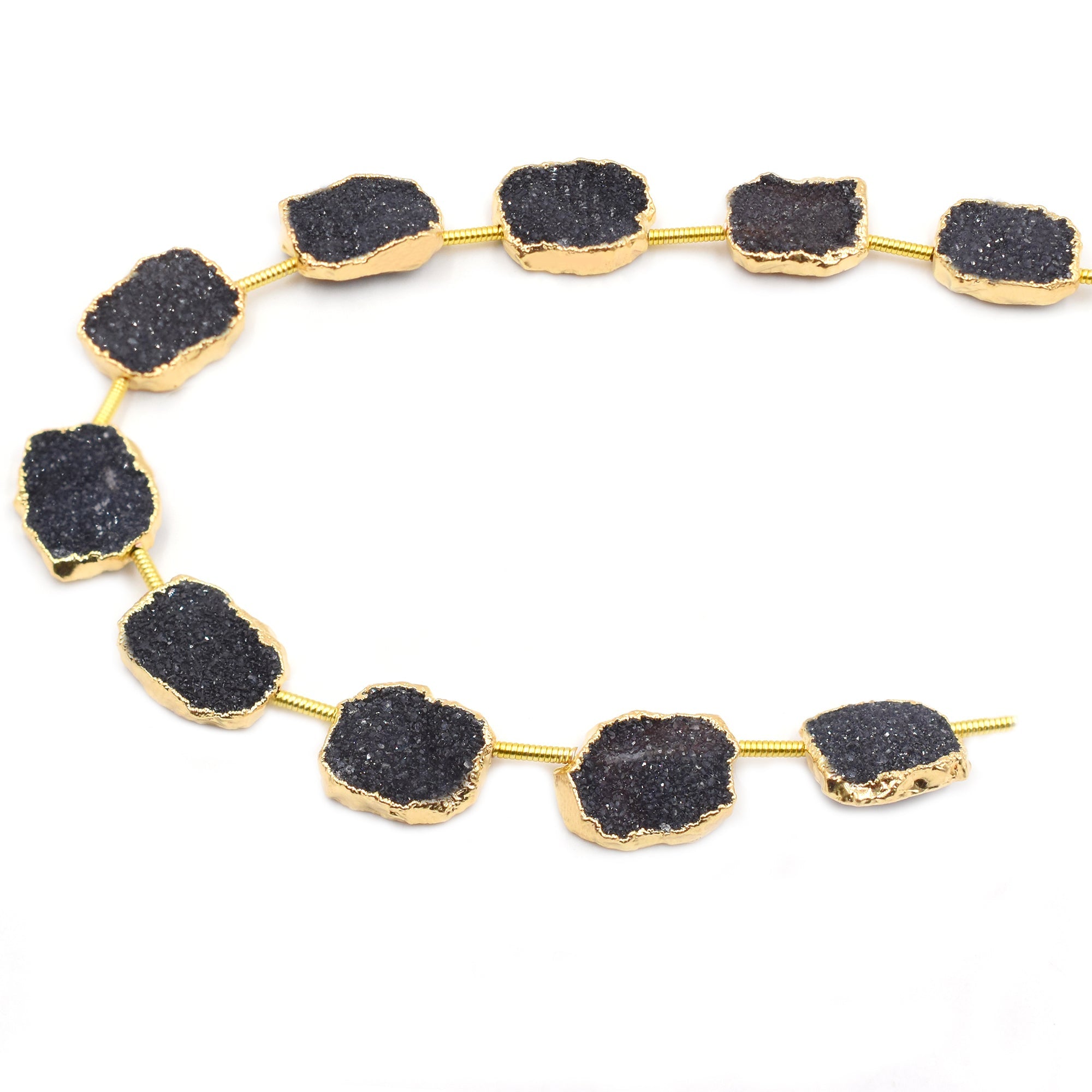 Black Druzy Gem Stone