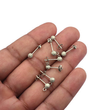Gemstone-Studded Open Loop Earring Findings