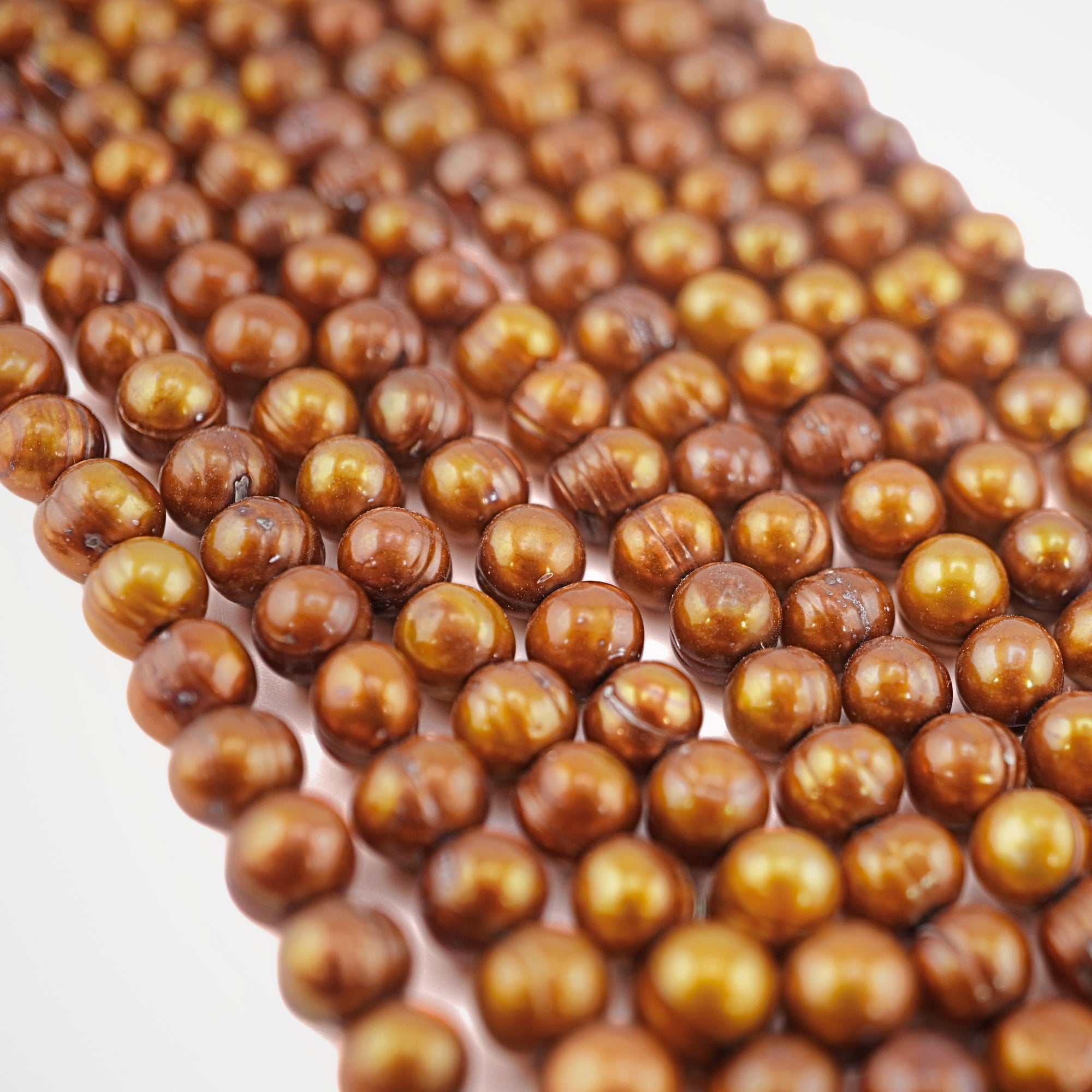 5-6MM golden pearl beads

