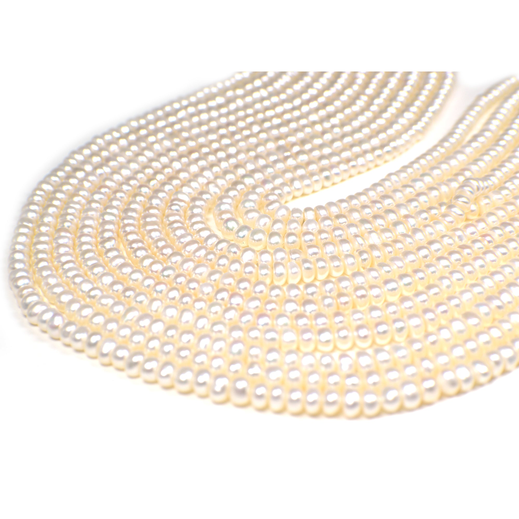 5-6 MM White Pearl Beads for Crafting

