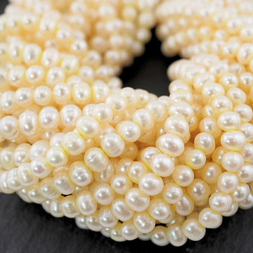 6MM Champagne Pearl Beads