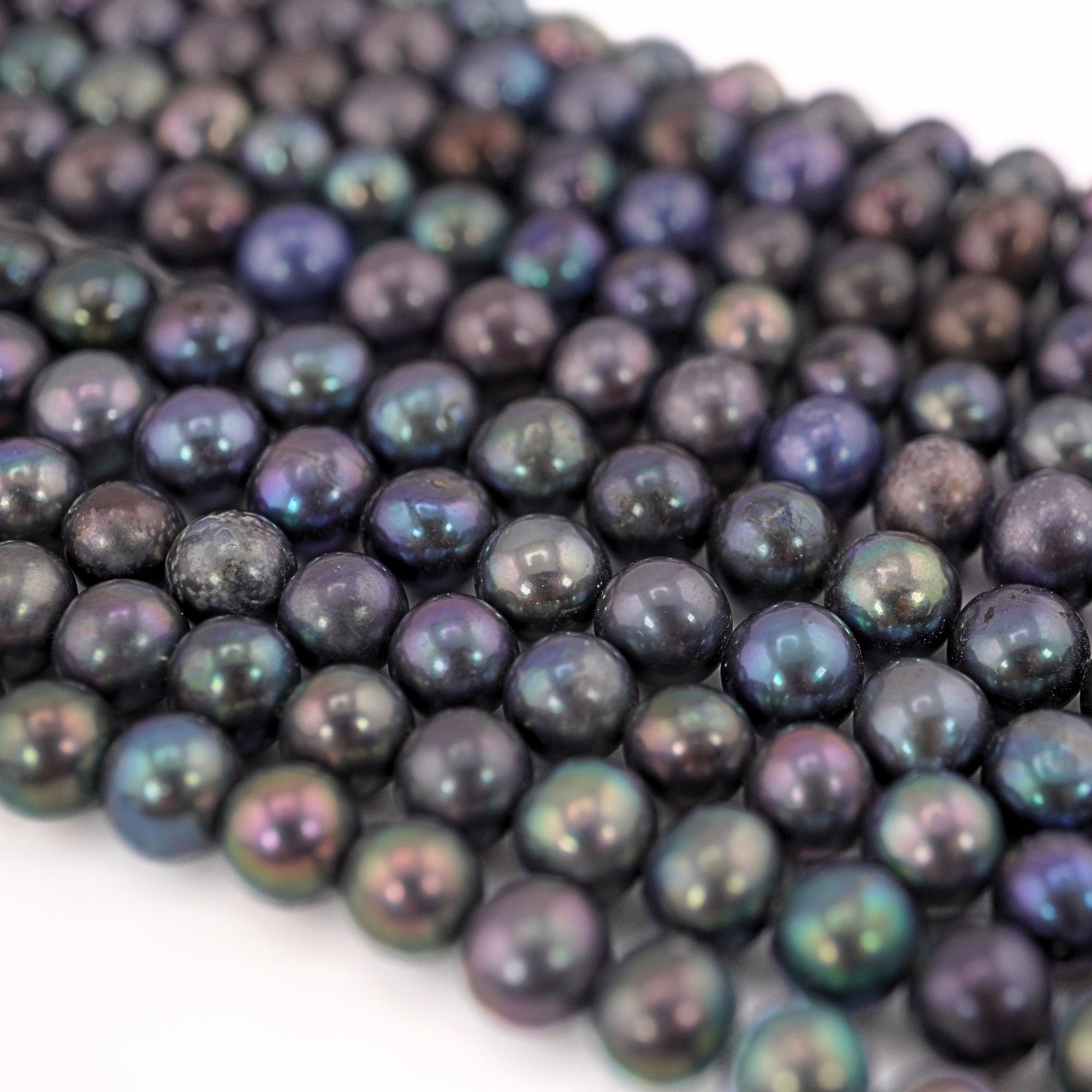 6mm peacock pearls strand for jewelry making supplies
