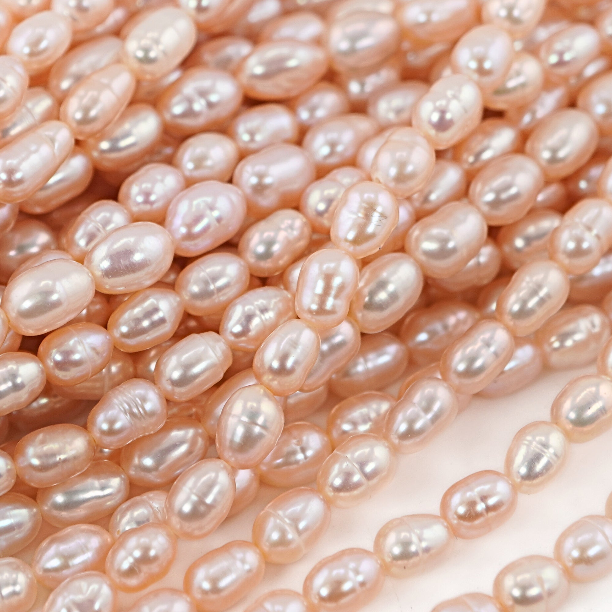6x4 MM melon rice pearl beads

