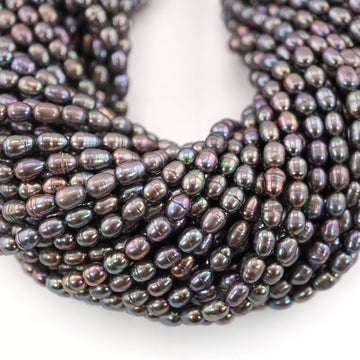 6x5 mm pearl beads closeup

