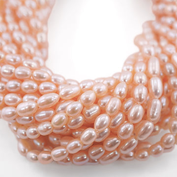 7x5 MM peach freshwater pearl beads

