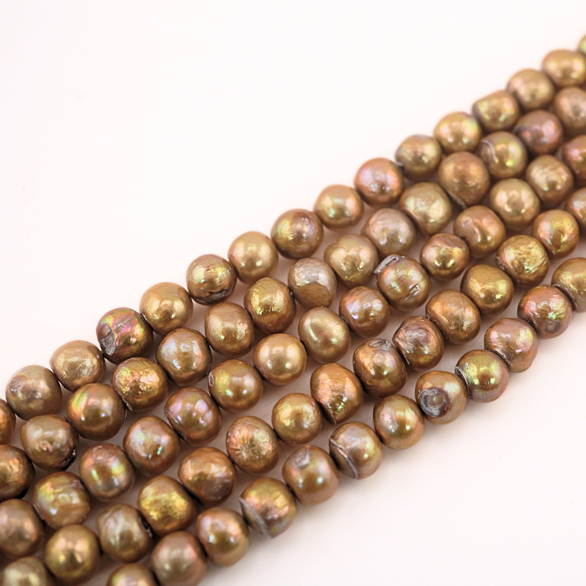 8-6 MM potato shape freshwater pearls


