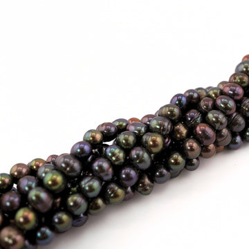  8x7MM Peacock Freshwater Pearls Beads