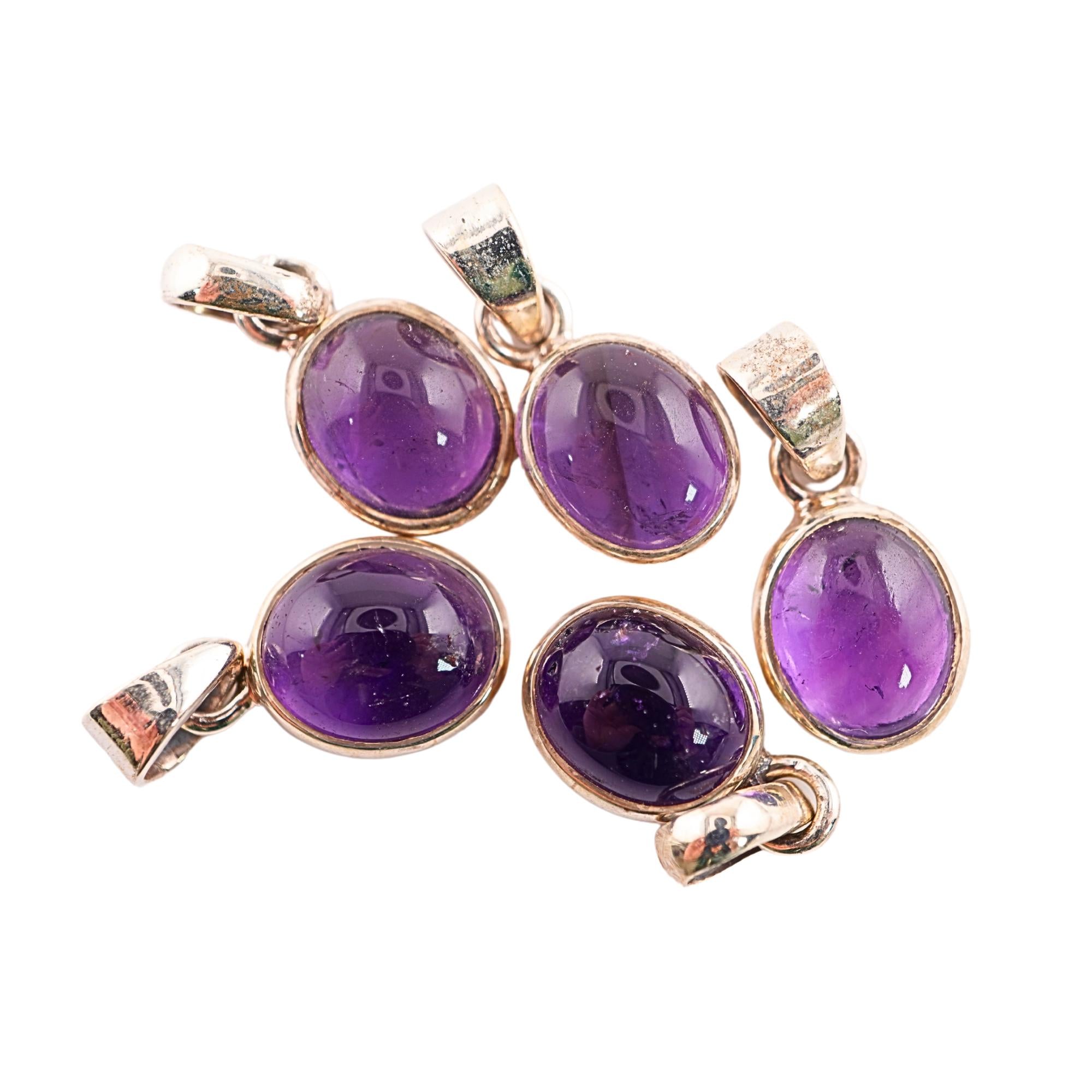 Antique Silver Oxidized Gemstone 