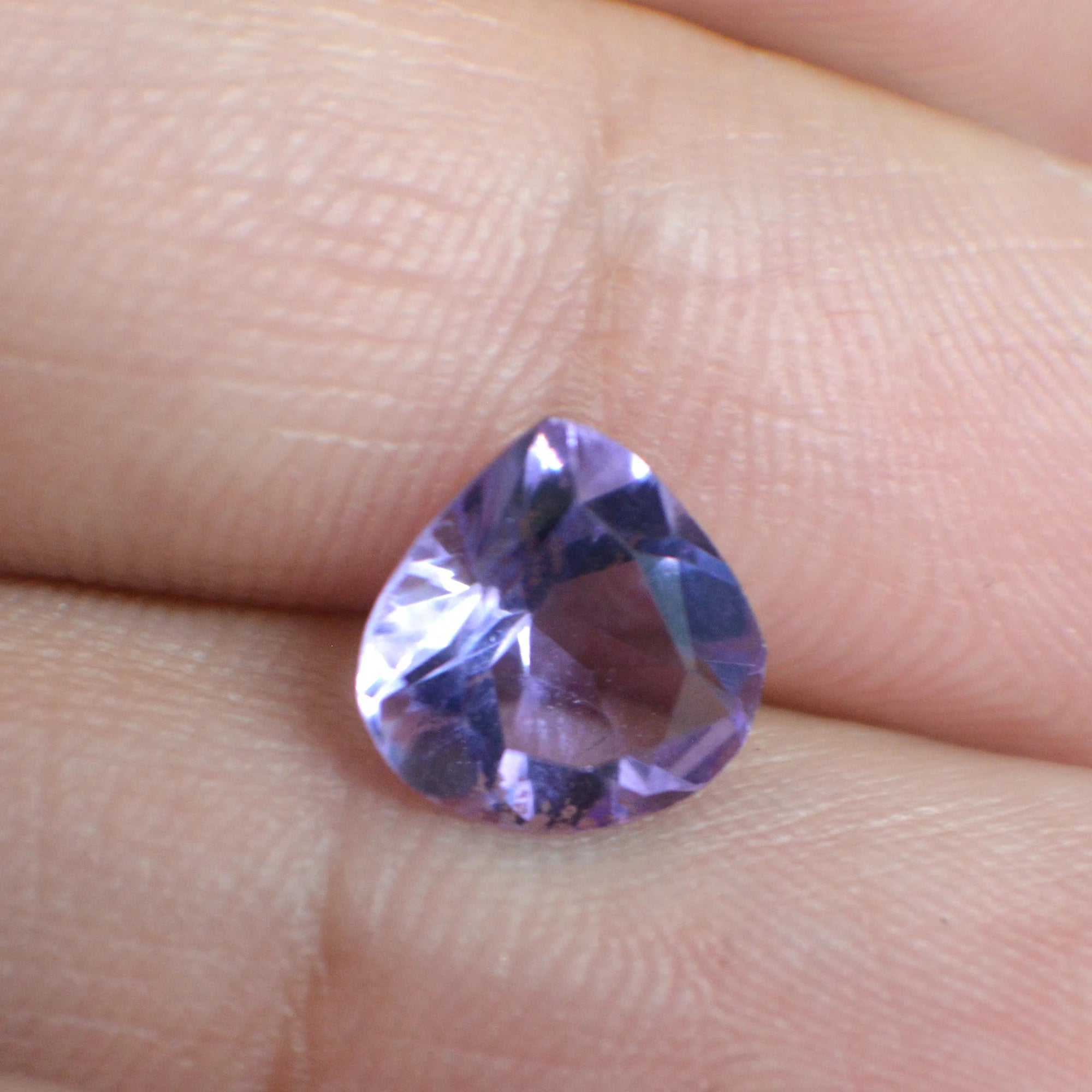 Amethyst Faceted Heart Shape Loose Gemstones