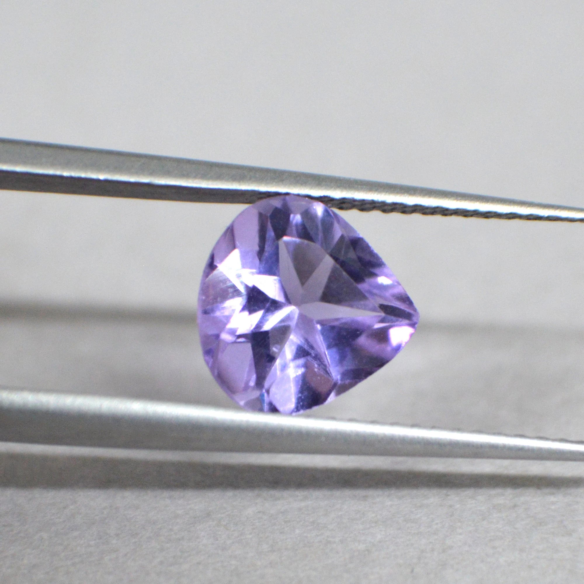 Amethyst Faceted Heart Shape Loose Gemstones