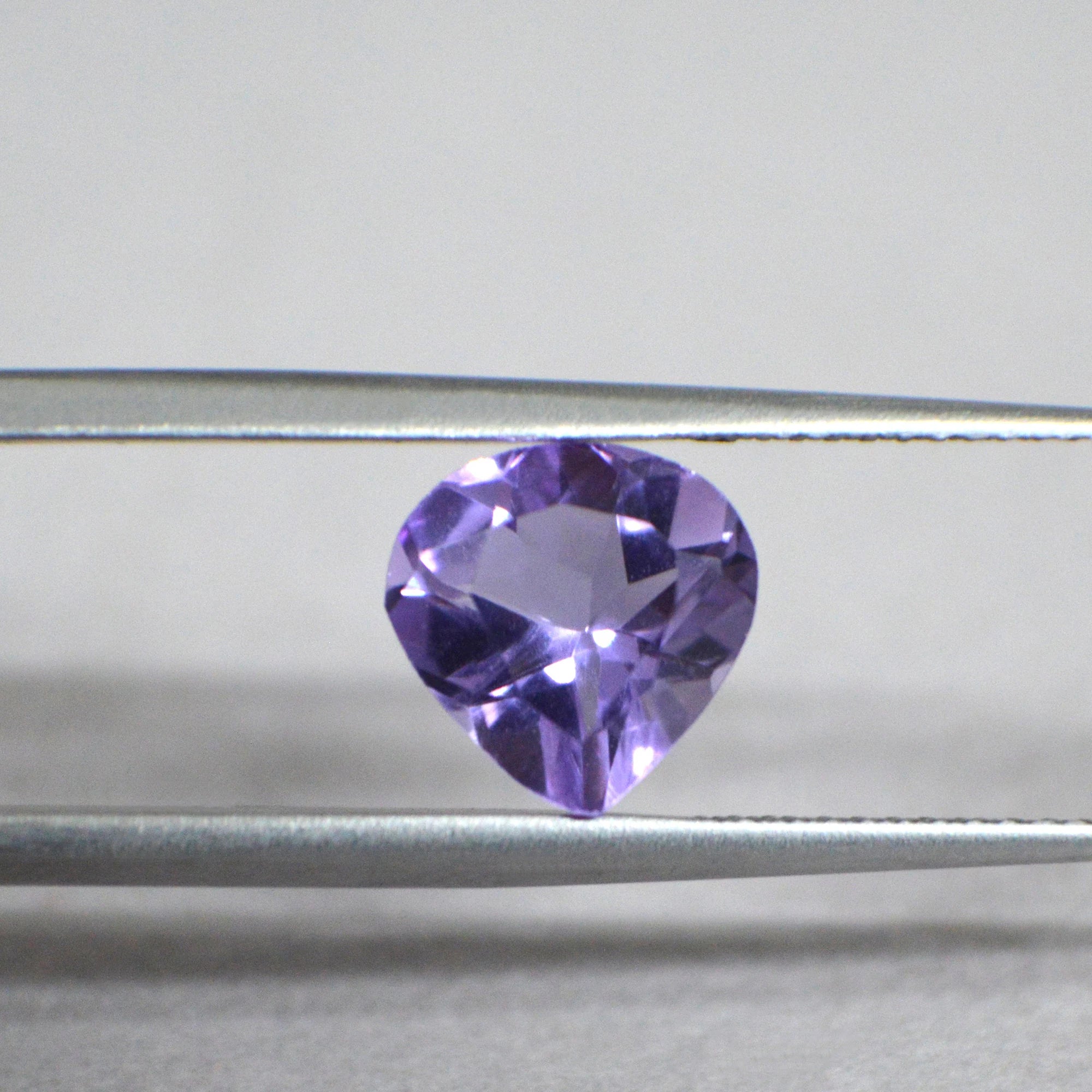 Amethyst Faceted Heart Shape Loose Gemstones