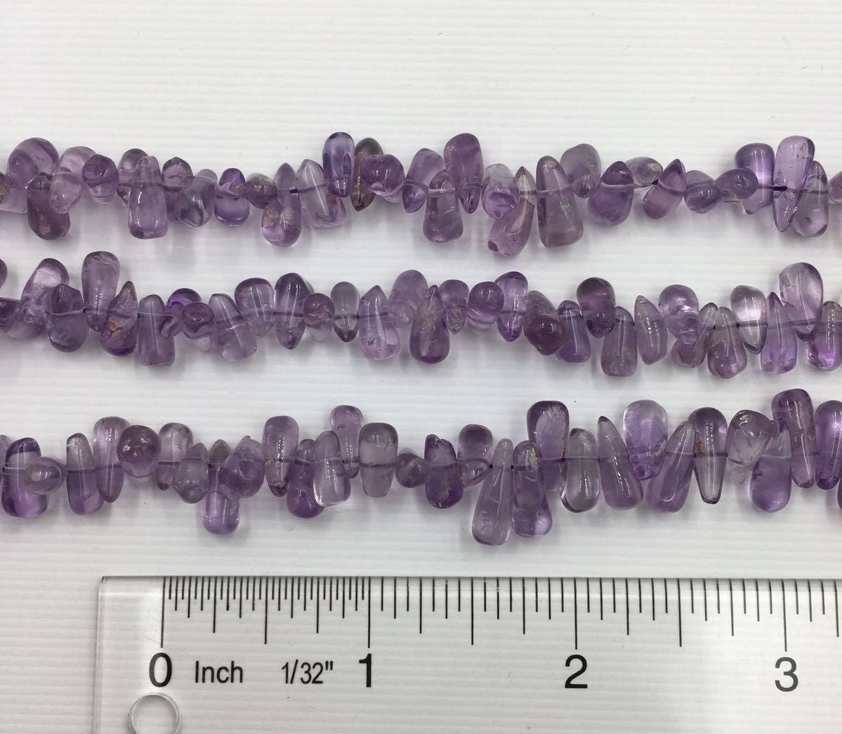 Amethyst Smooth Teardrop Shape Gemstone Strand Beads