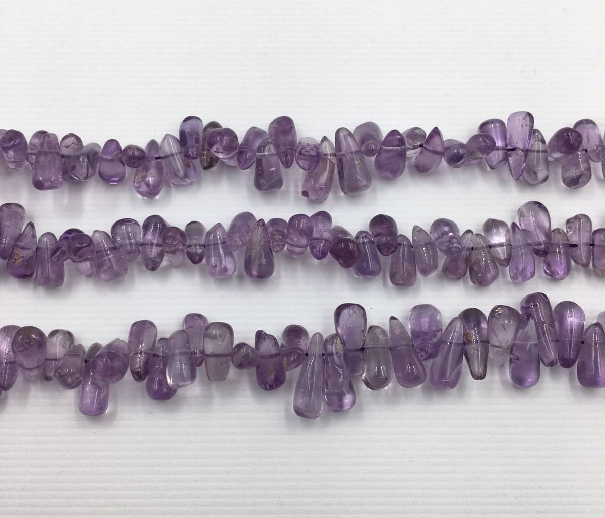 Amethyst Smooth Teardrop Shape Gemstone Strand Beads