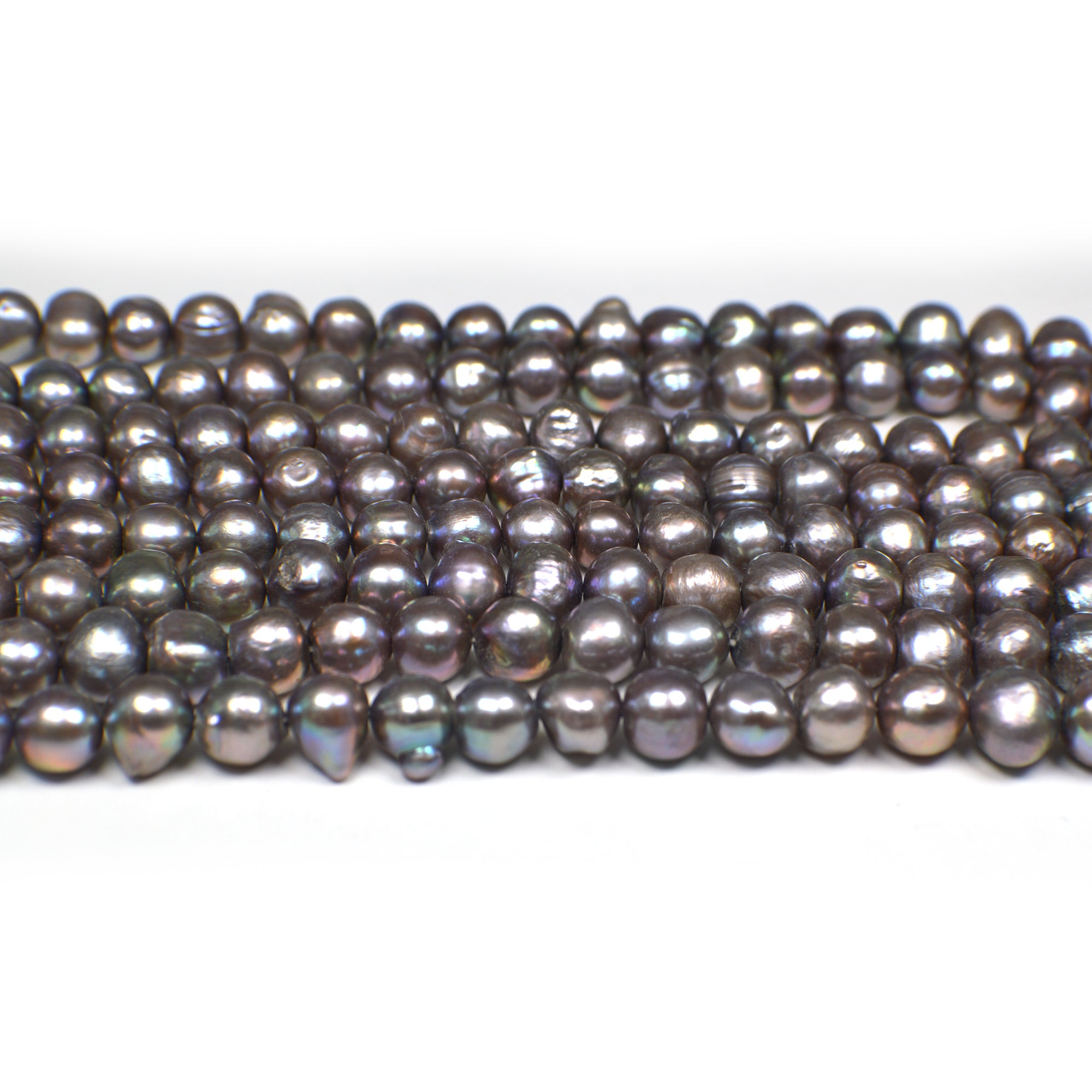 Beads peacock tone

