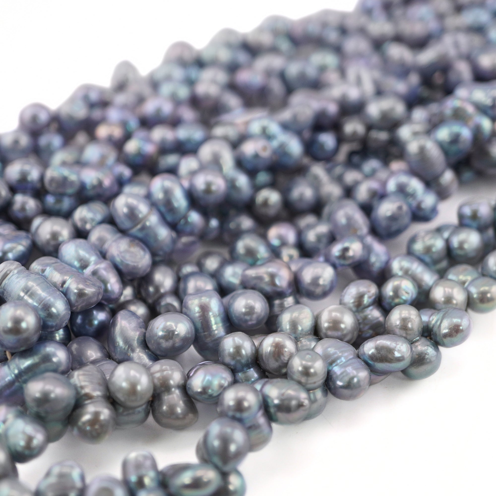 Blue Beads for Jewelry Making


