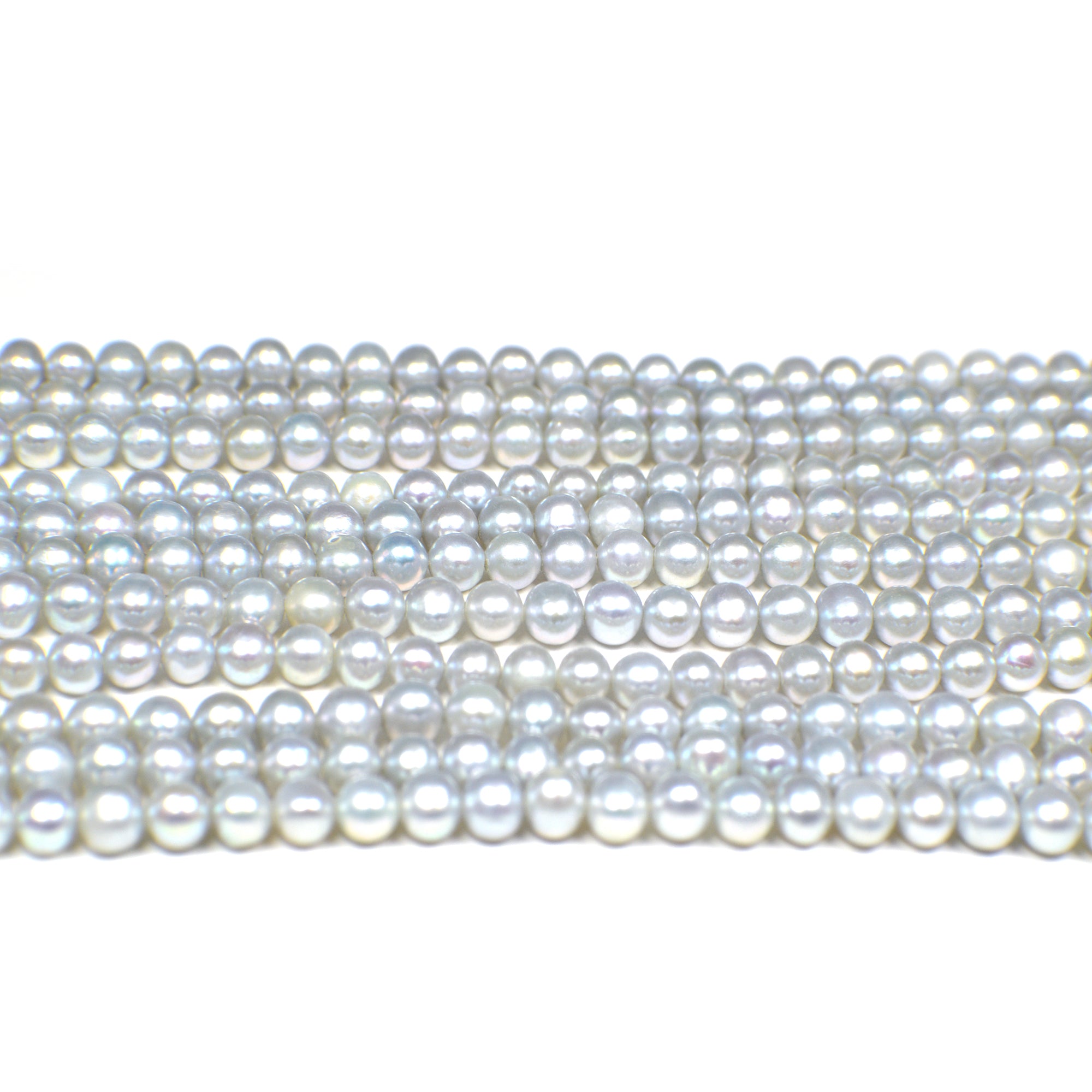 Blue Potato Pearl Real Beads