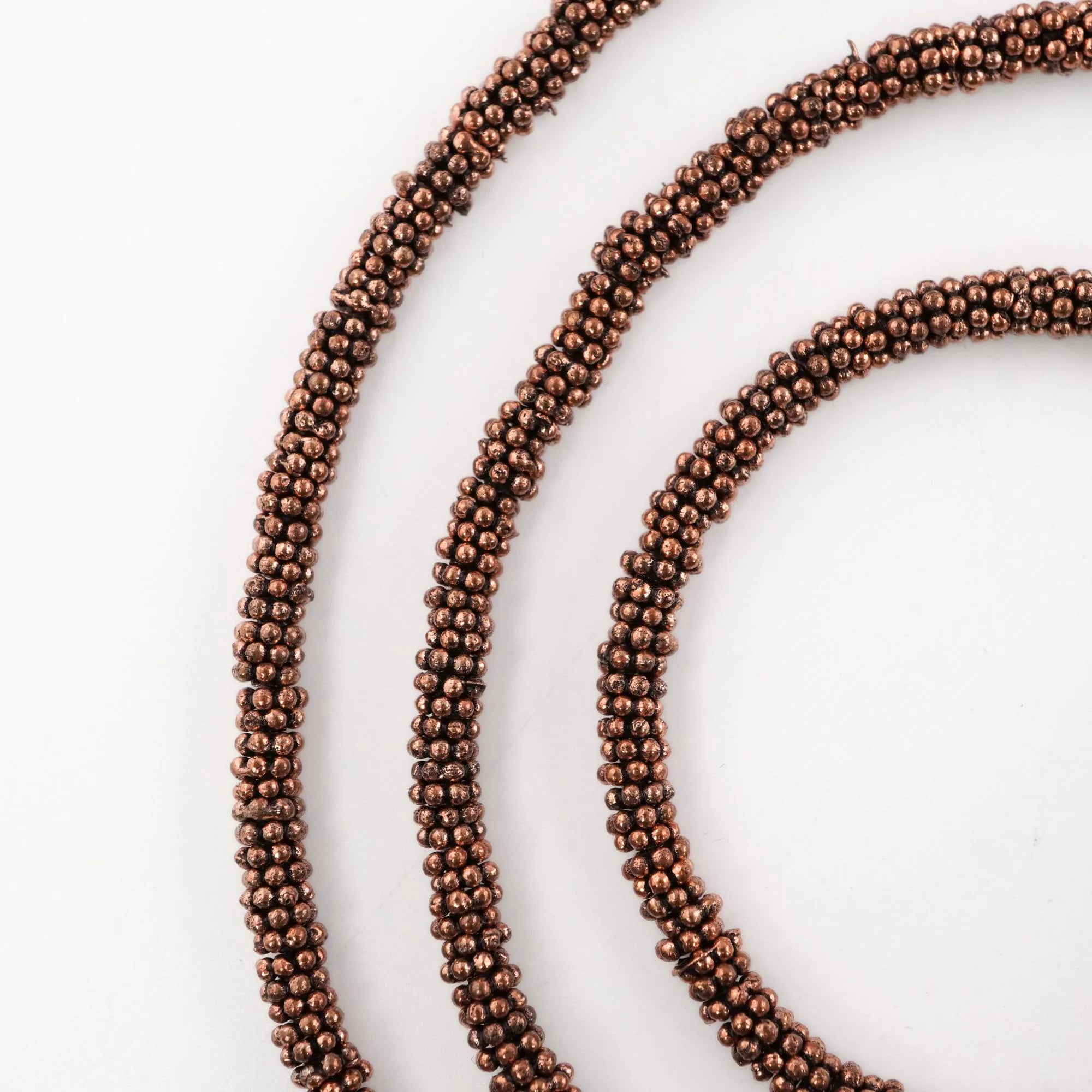 Antique Copper Round Shape Daisy Spacers Bead Real Copper Metal Beads