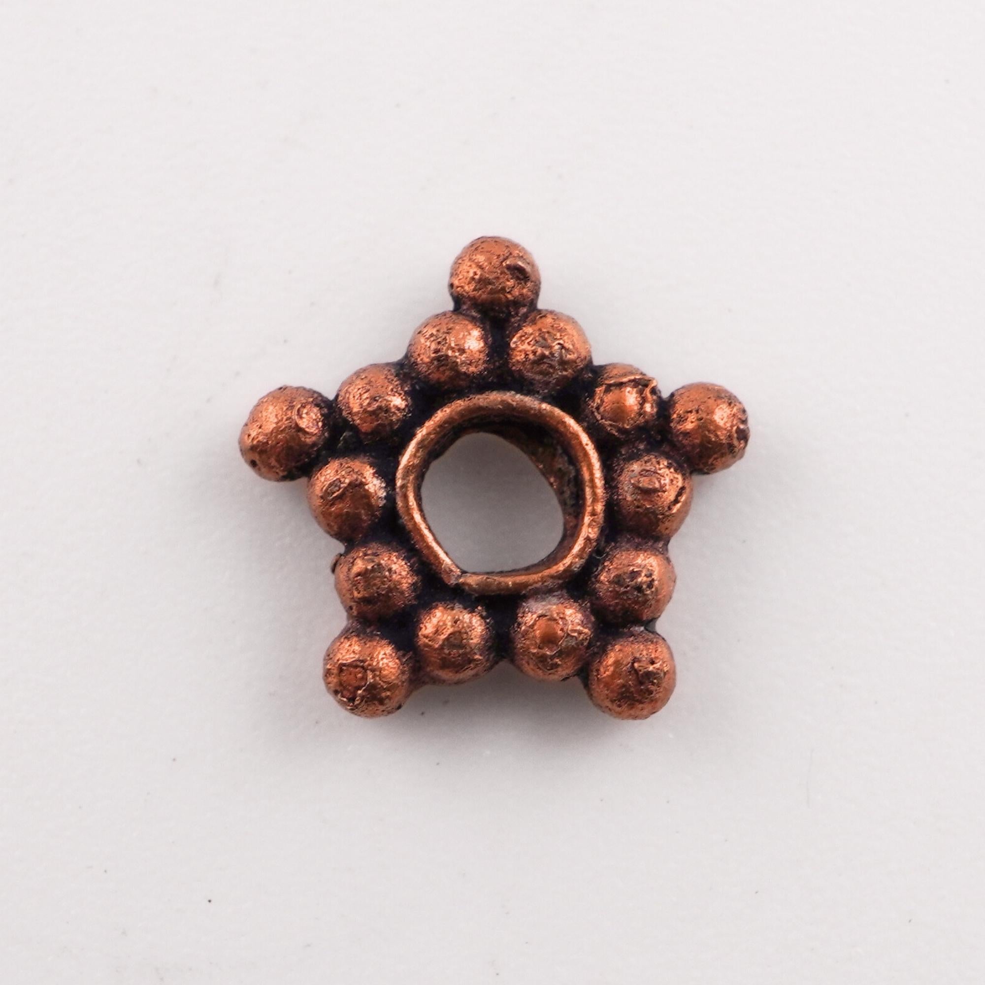 Antique Copper Star Shape Daisy Spacers Bead