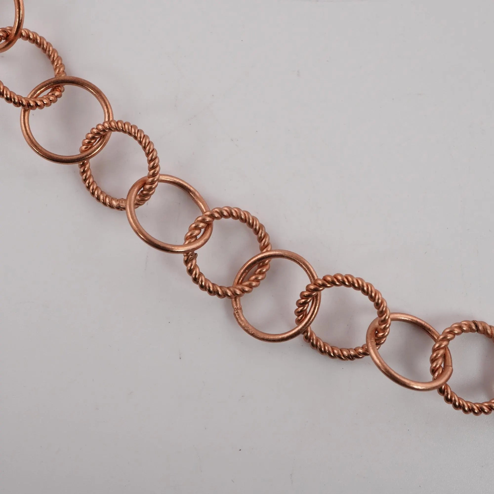 Antique Copper Twisted Round Cable Link Chain
