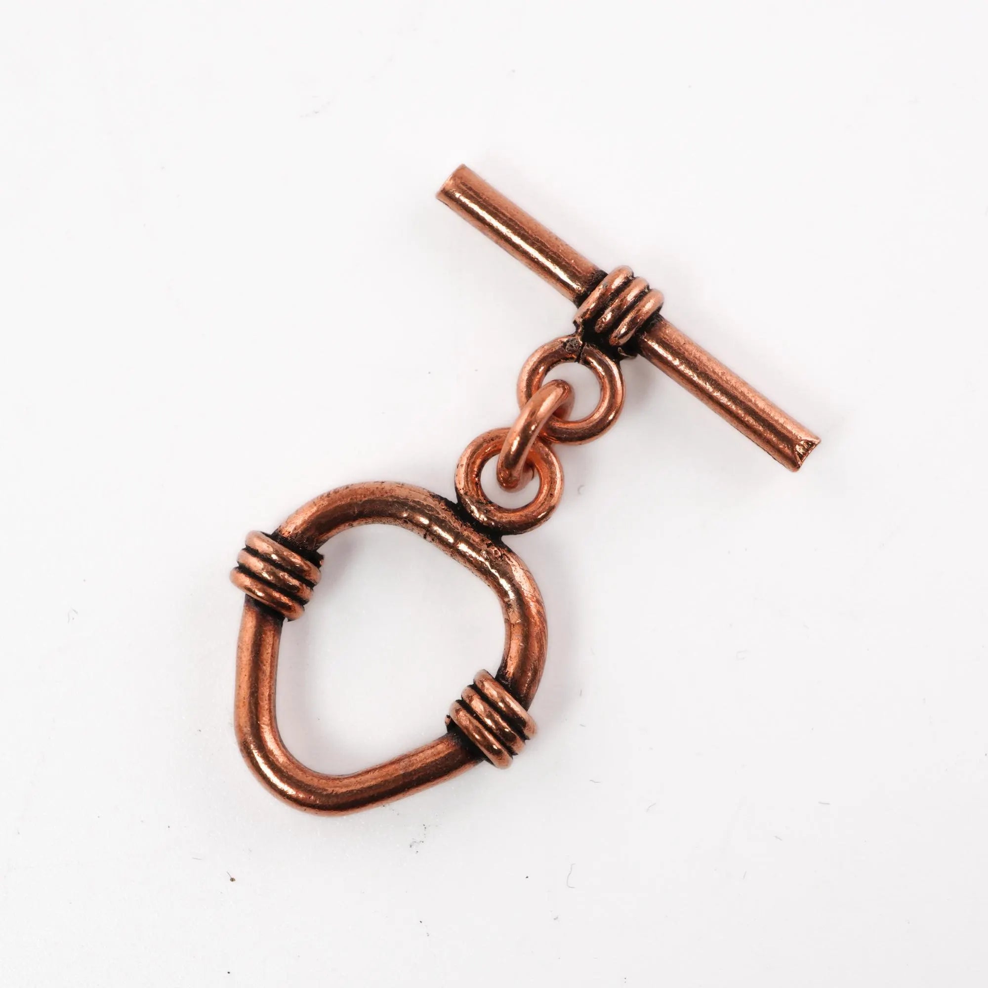 Antique Copper Bali Toggle Clasp Clap Hook For Rustic Boho DIY Clasps