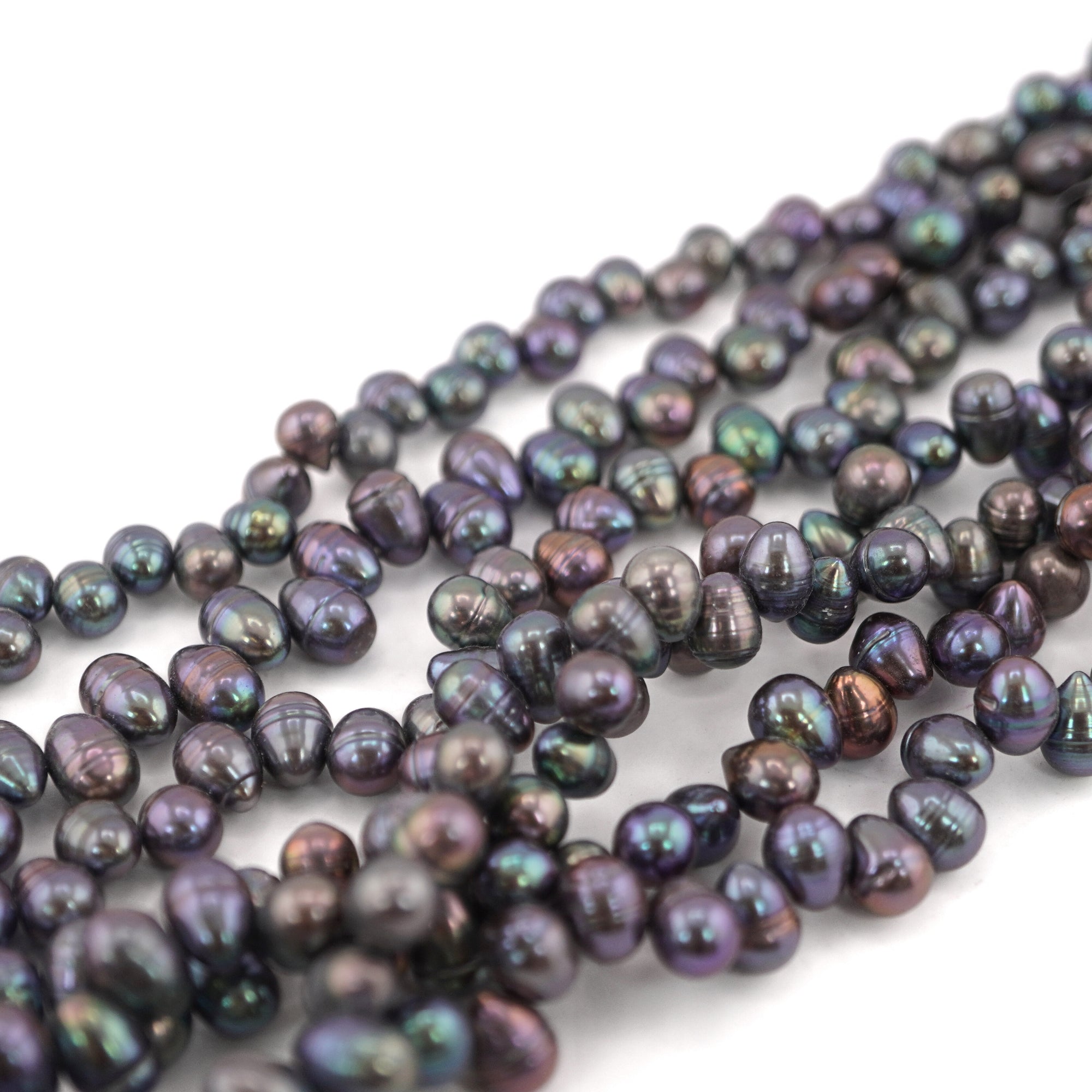 Elegant Peacock Freshwater Beads for Bracelets

