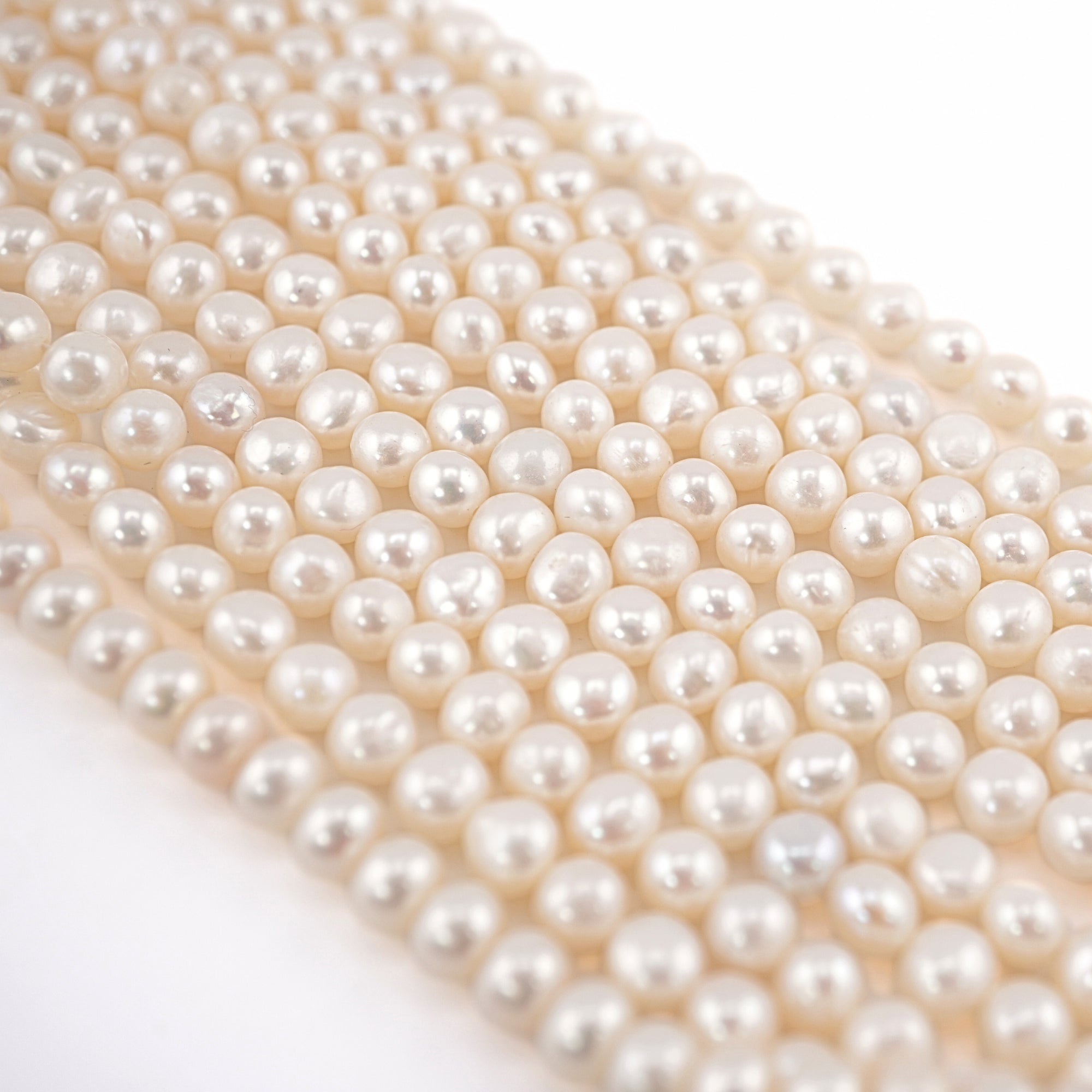 Elegant White Pearl Beads for Jewelry Making

