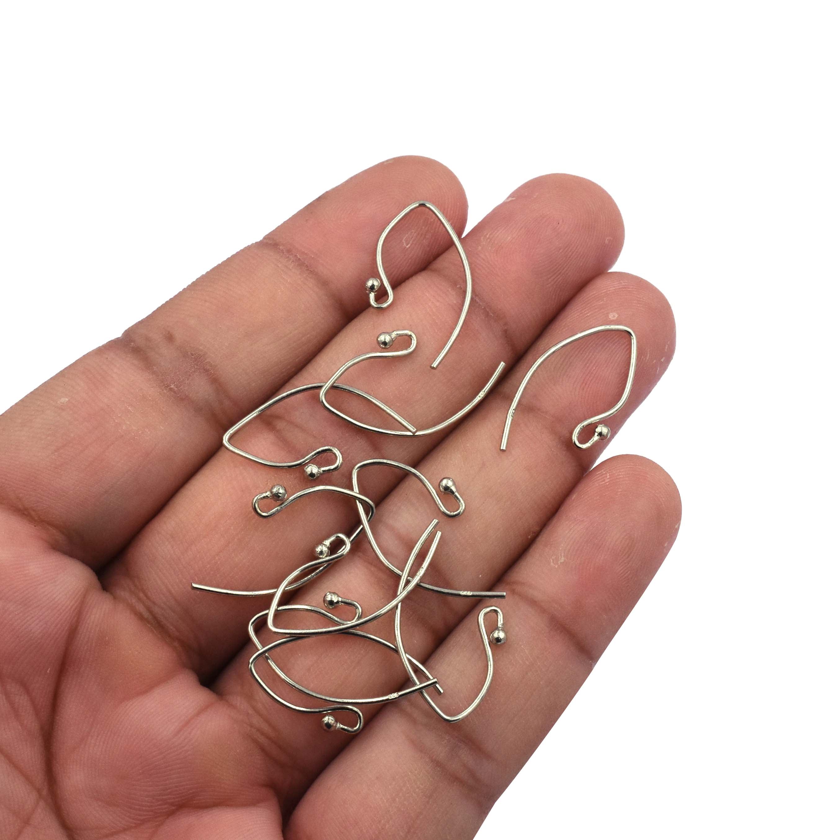 23x13 mm Sterling Silver Ear Wire Sold by 2 Pairs