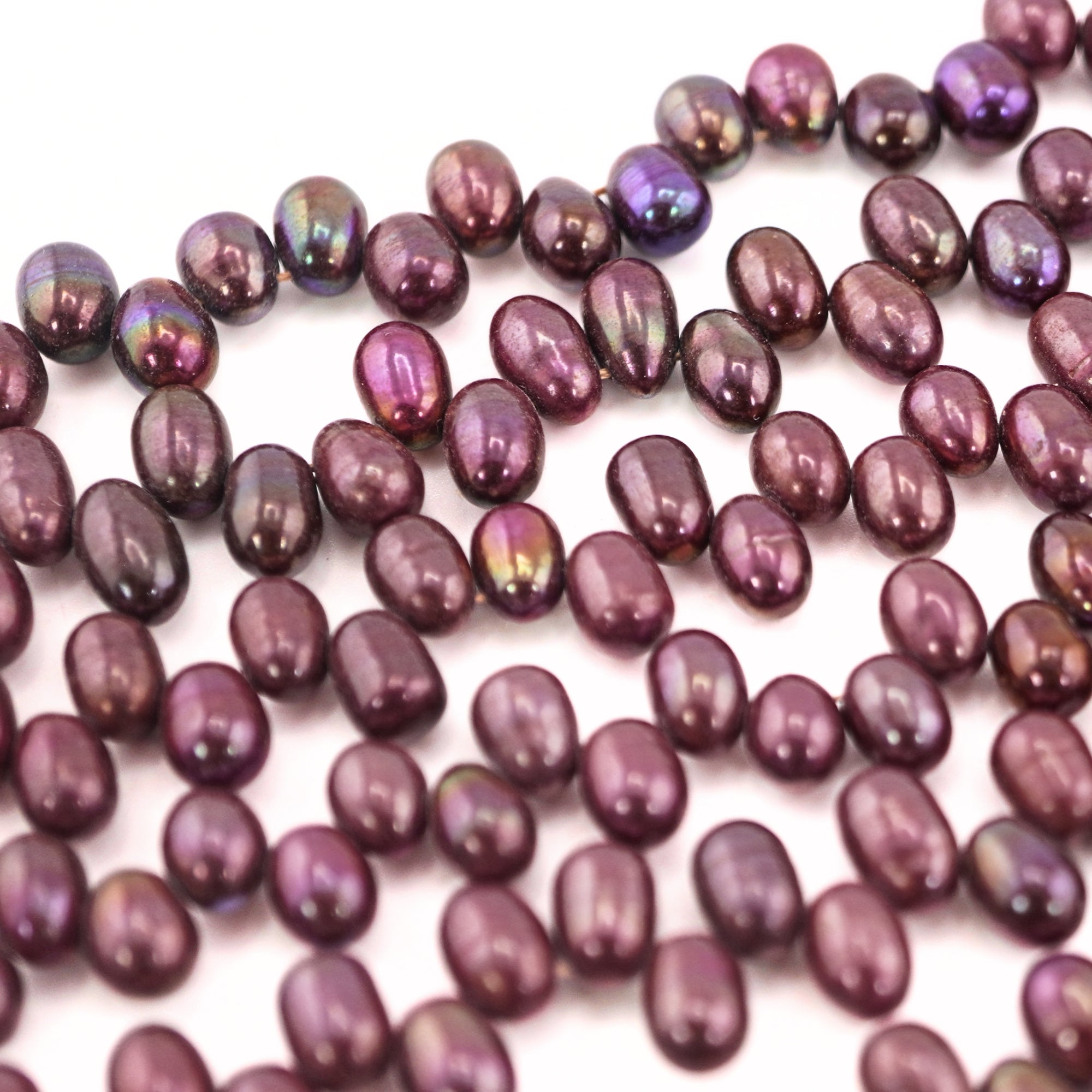 7 x 5 MM Cherry Oval Freshwater Pearls Beads