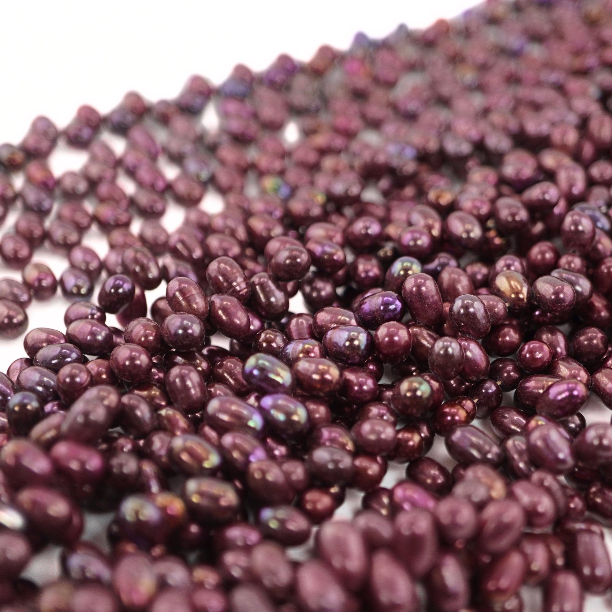 7 x 5 MM Cherry Oval Freshwater Pearls Beads